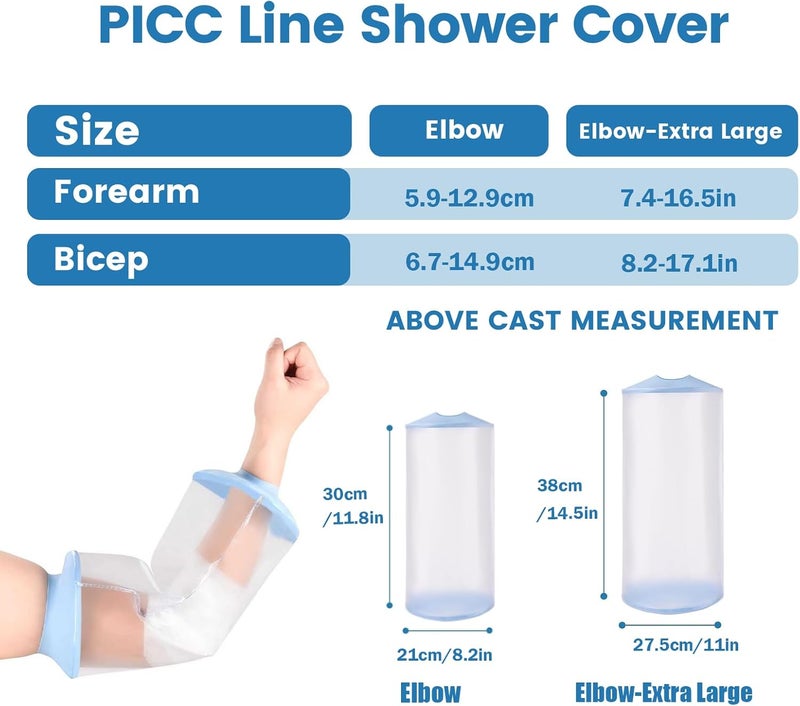 VALLEYWIND Waterproof PICC Line Shower Cover PICC Line Covers for Upper Arm Elbow Reusable IV PICC Line Sleeve Protector - Image 4
